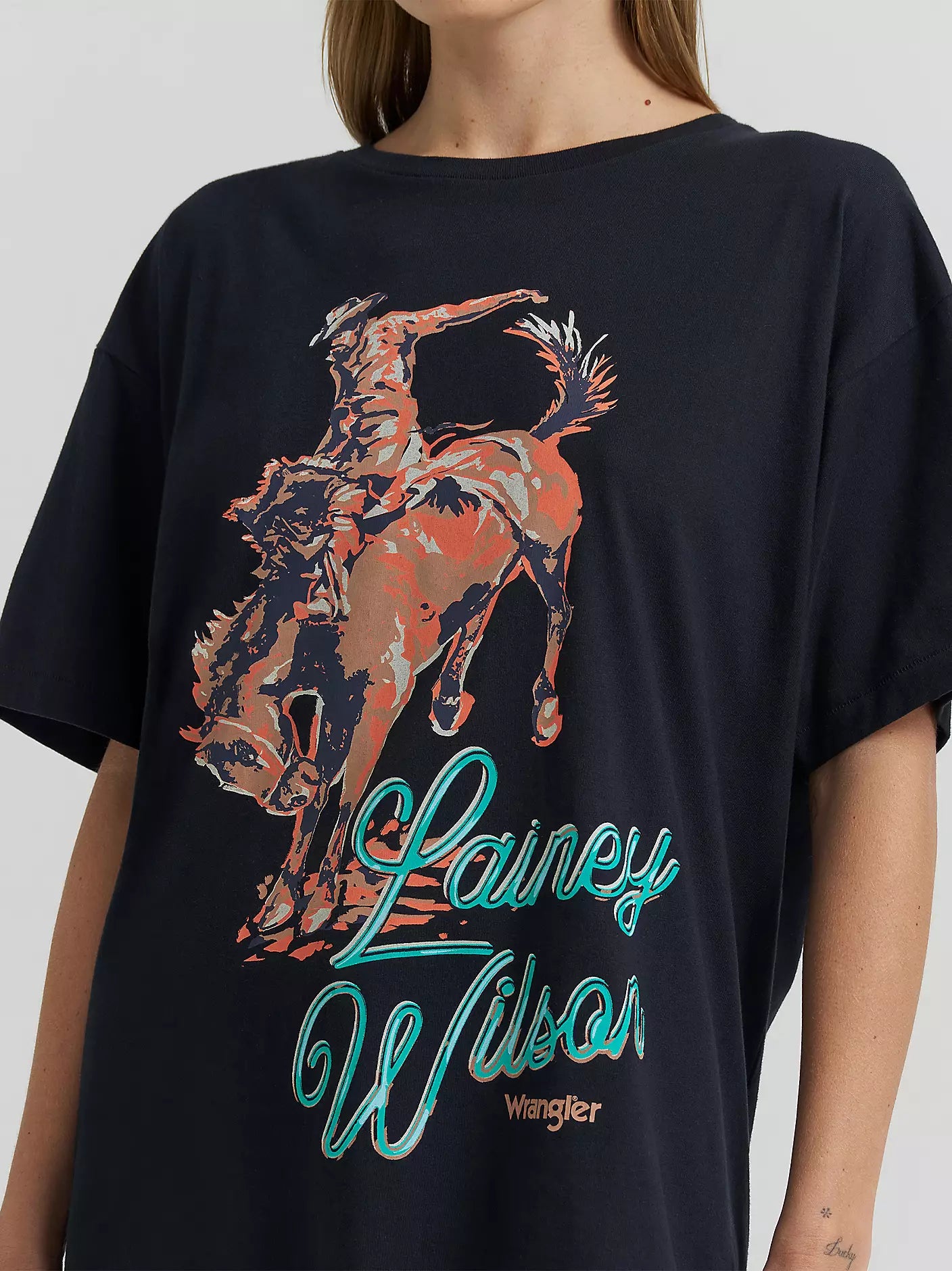 Lainey Wilson x Wrangler Work Don't Work Tee