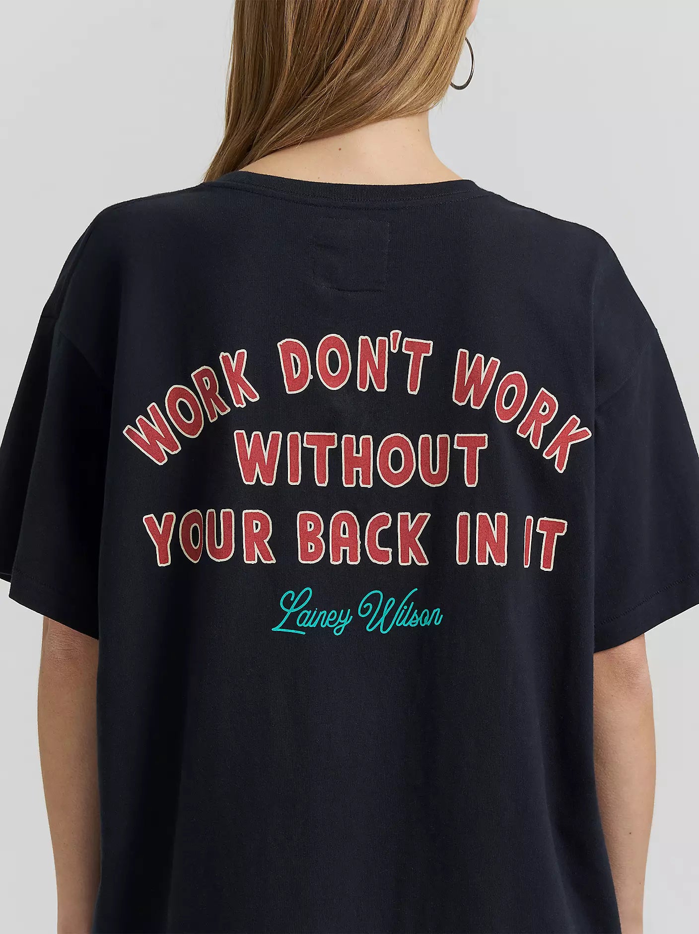 Lainey Wilson x Wrangler Work Don't Work Tee