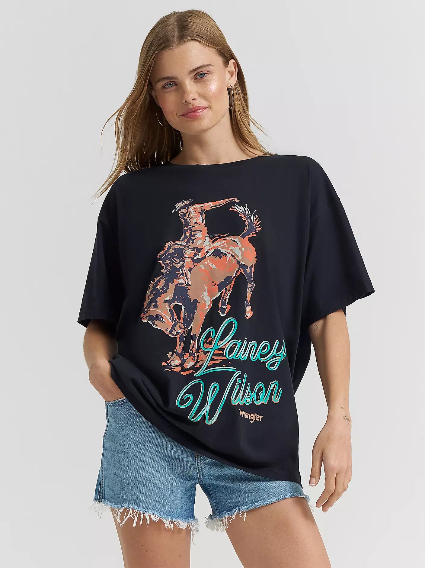 Lainey Wilson x Wrangler Work Don't Work Tee