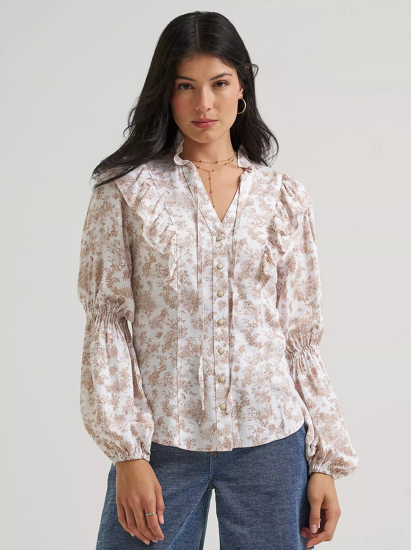 Lainey Wilson x Wrangler Lainey Folk Blouse