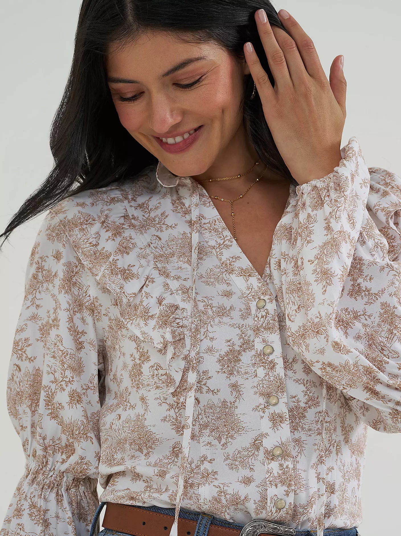 Lainey Wilson x Wrangler Lainey Folk Blouse