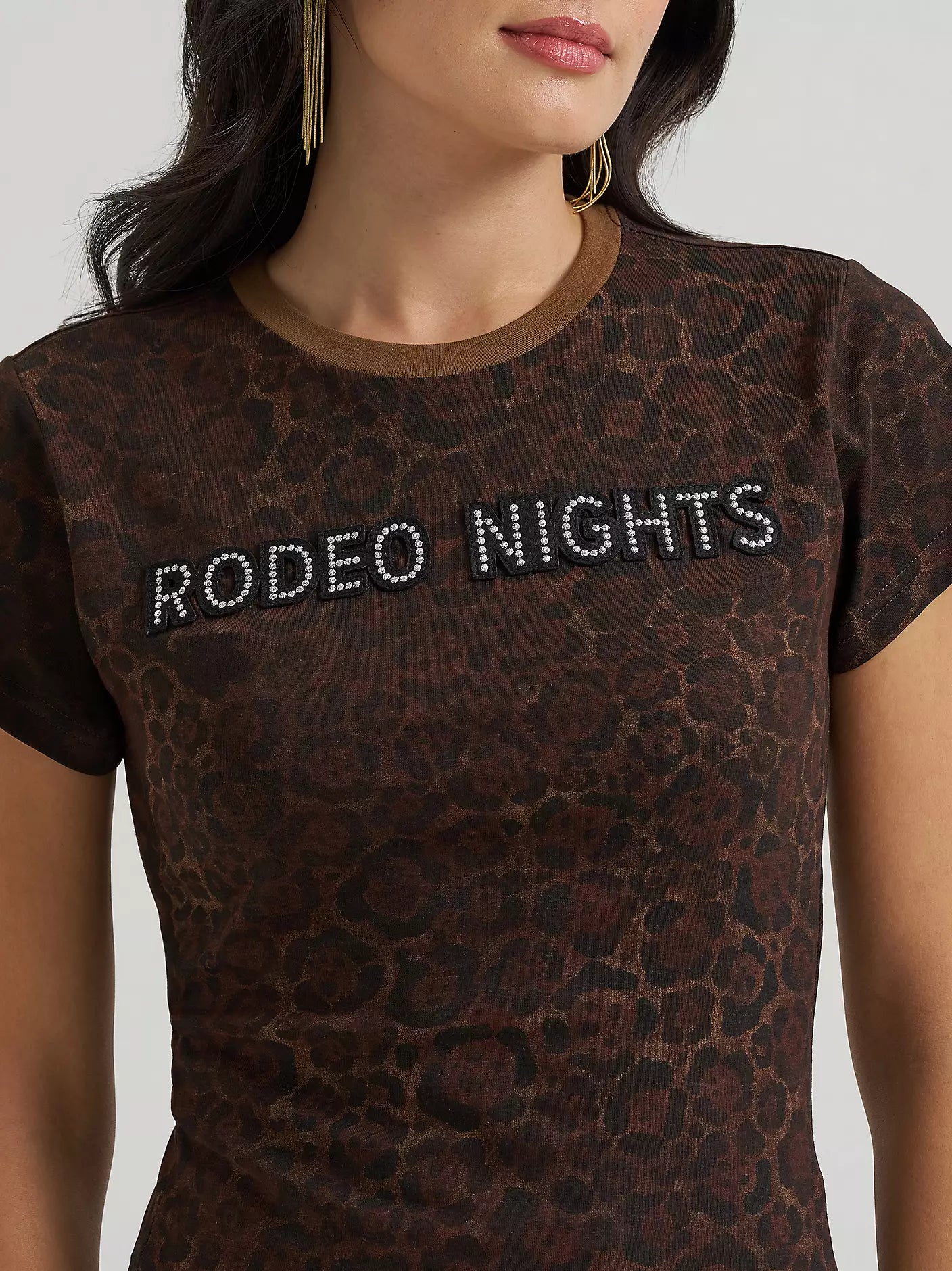 Wrangler x Lainey Wilson Leopard Rodeo Nights Tee