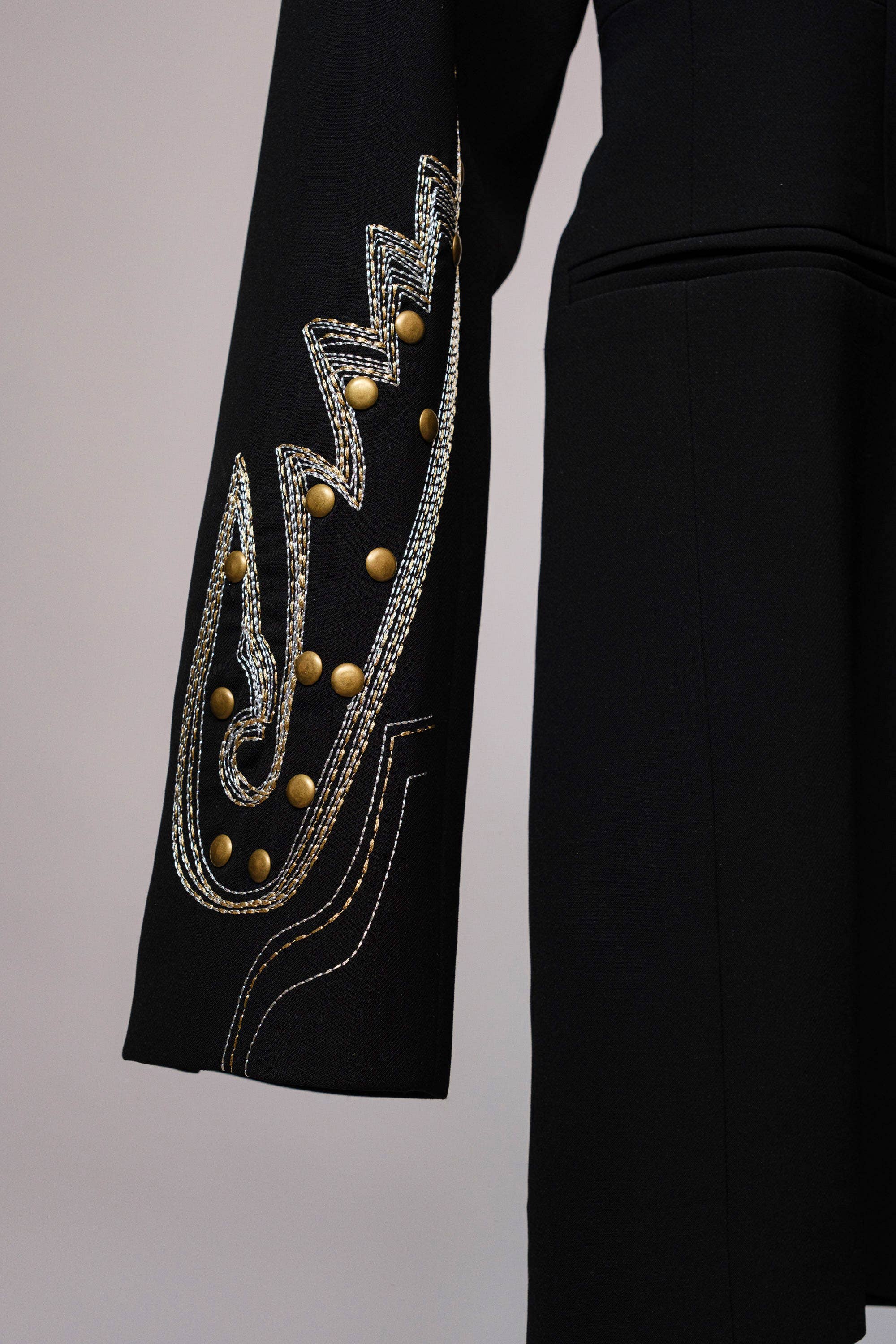 Embroidered Boot Stitch Blazer