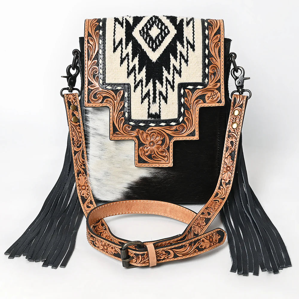 Cowhide & Saddle Blanket Messenger