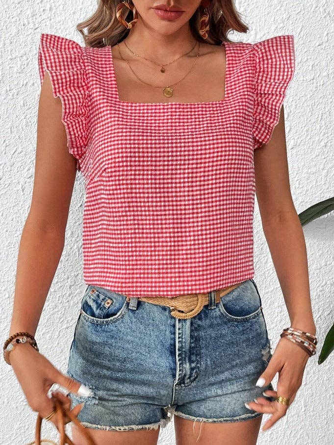 The Sweetgrass Gingham Blouse