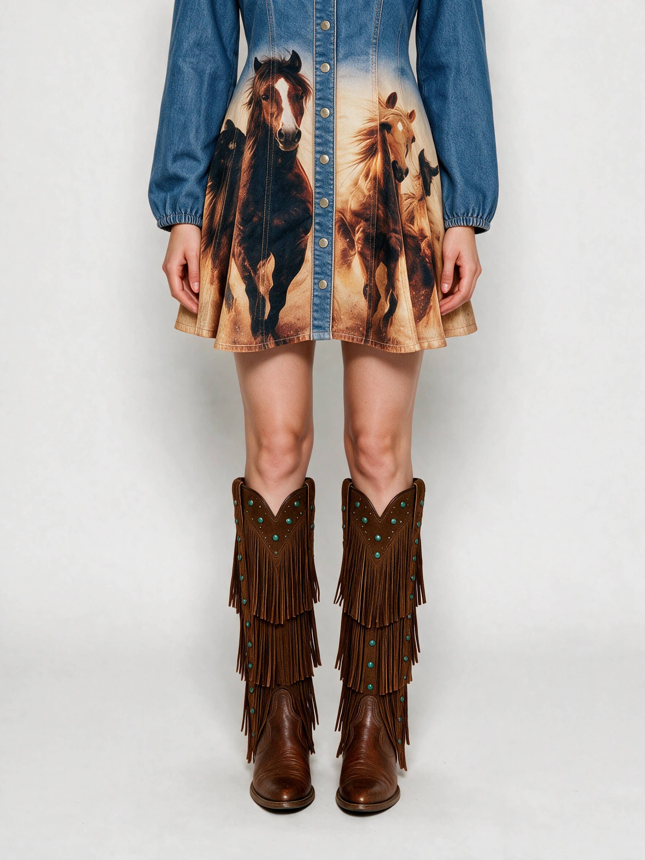Wild Hearts Denim Dress