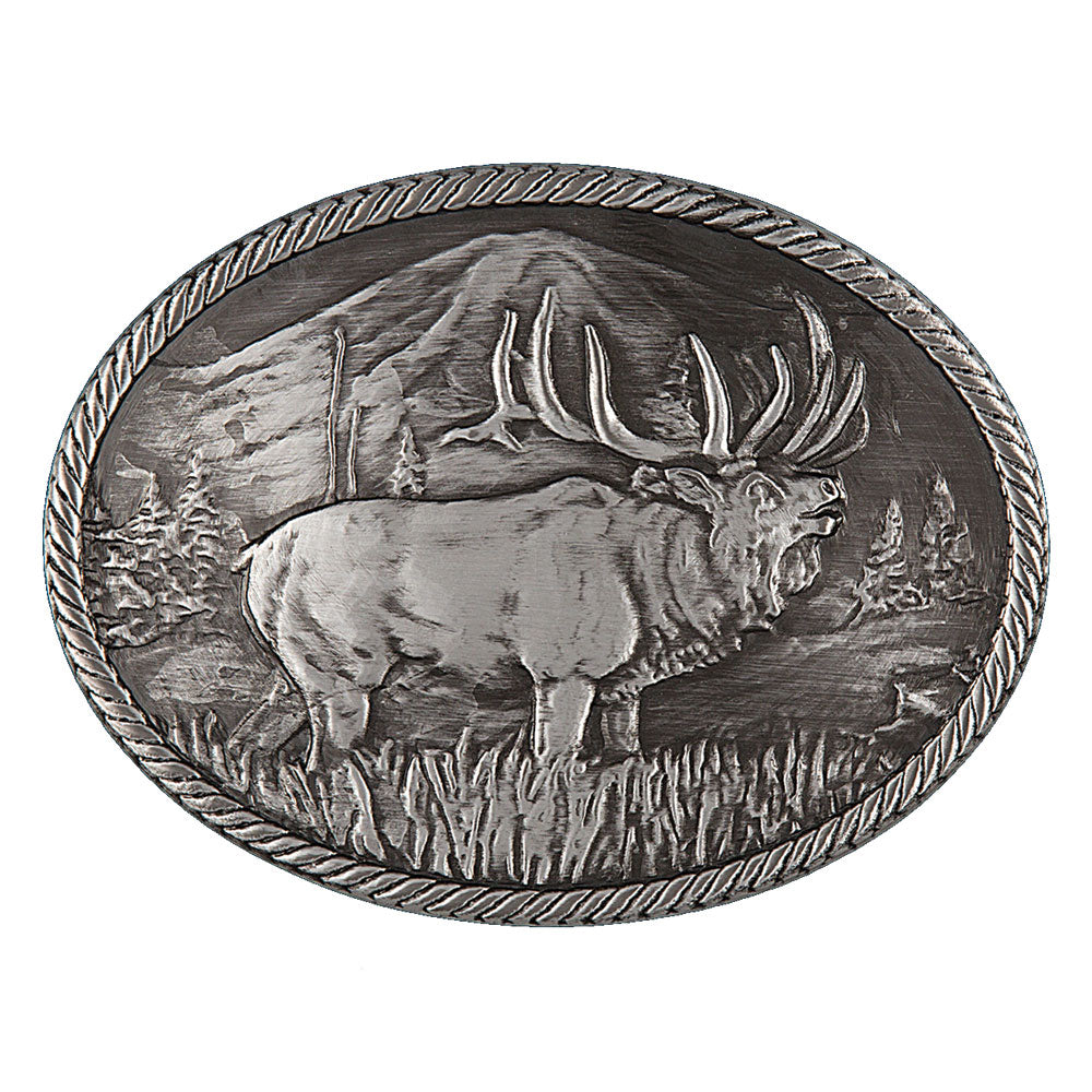 Gunmetal Outdoor Series Wild Elk Buckle