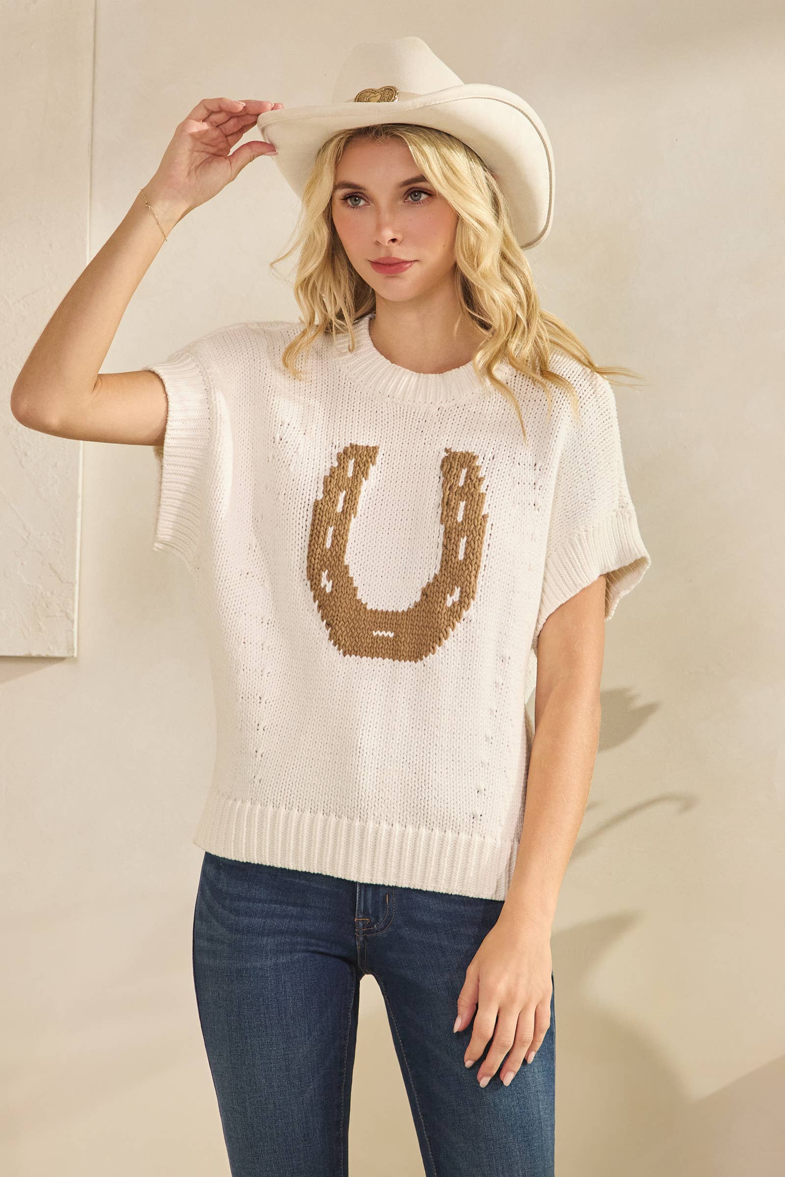 Horseshoe Vest Sweater