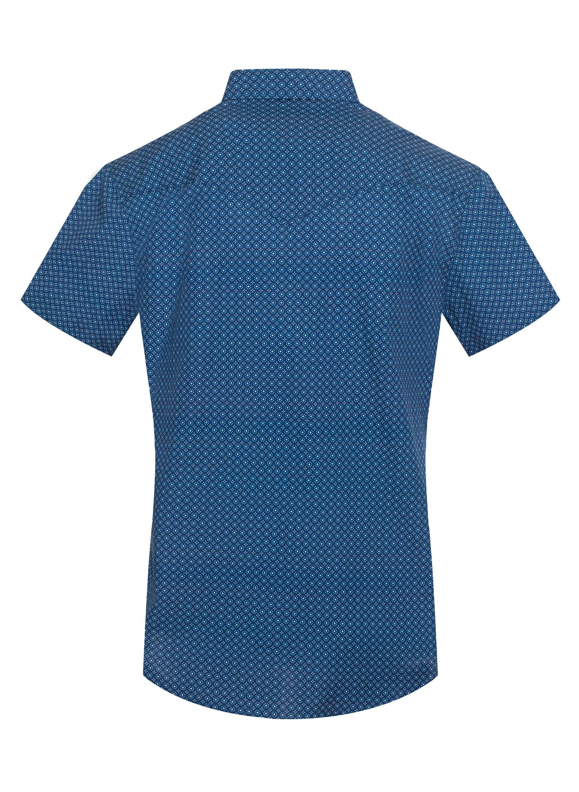 Men's Navy Western Snap Shirt