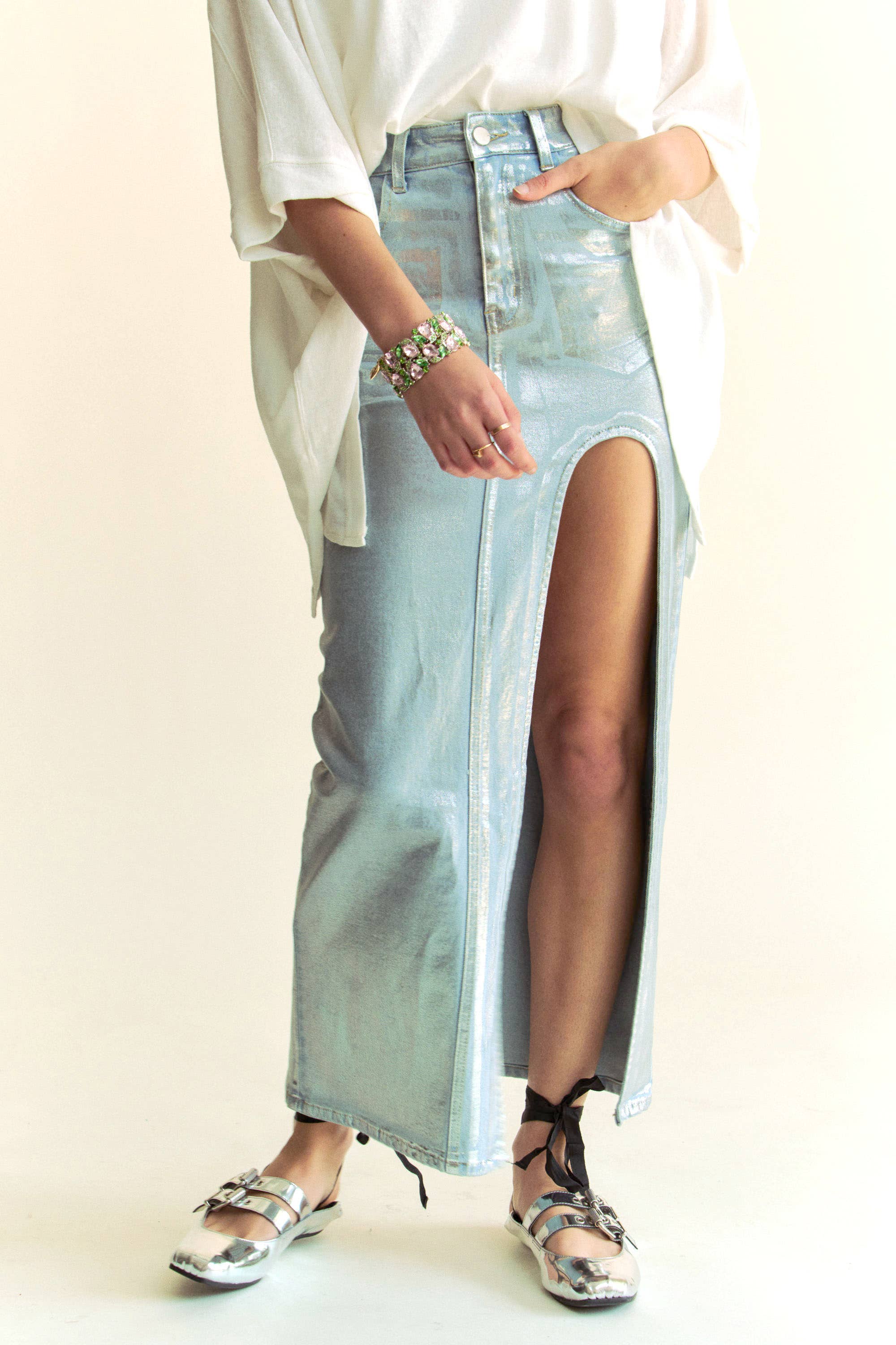 Moonlight Mirage Maxi Skirt