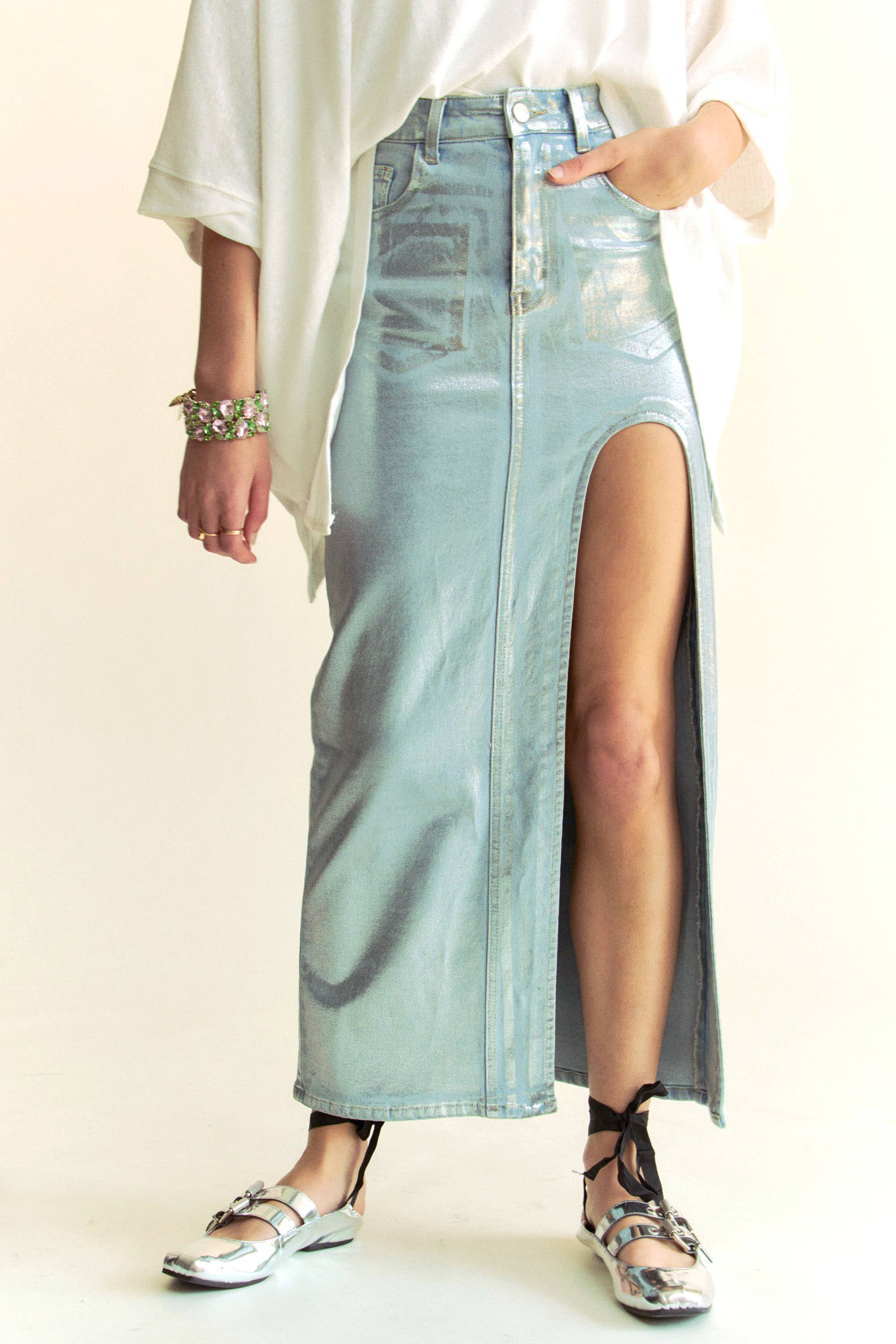 Moonlight Mirage Maxi Skirt