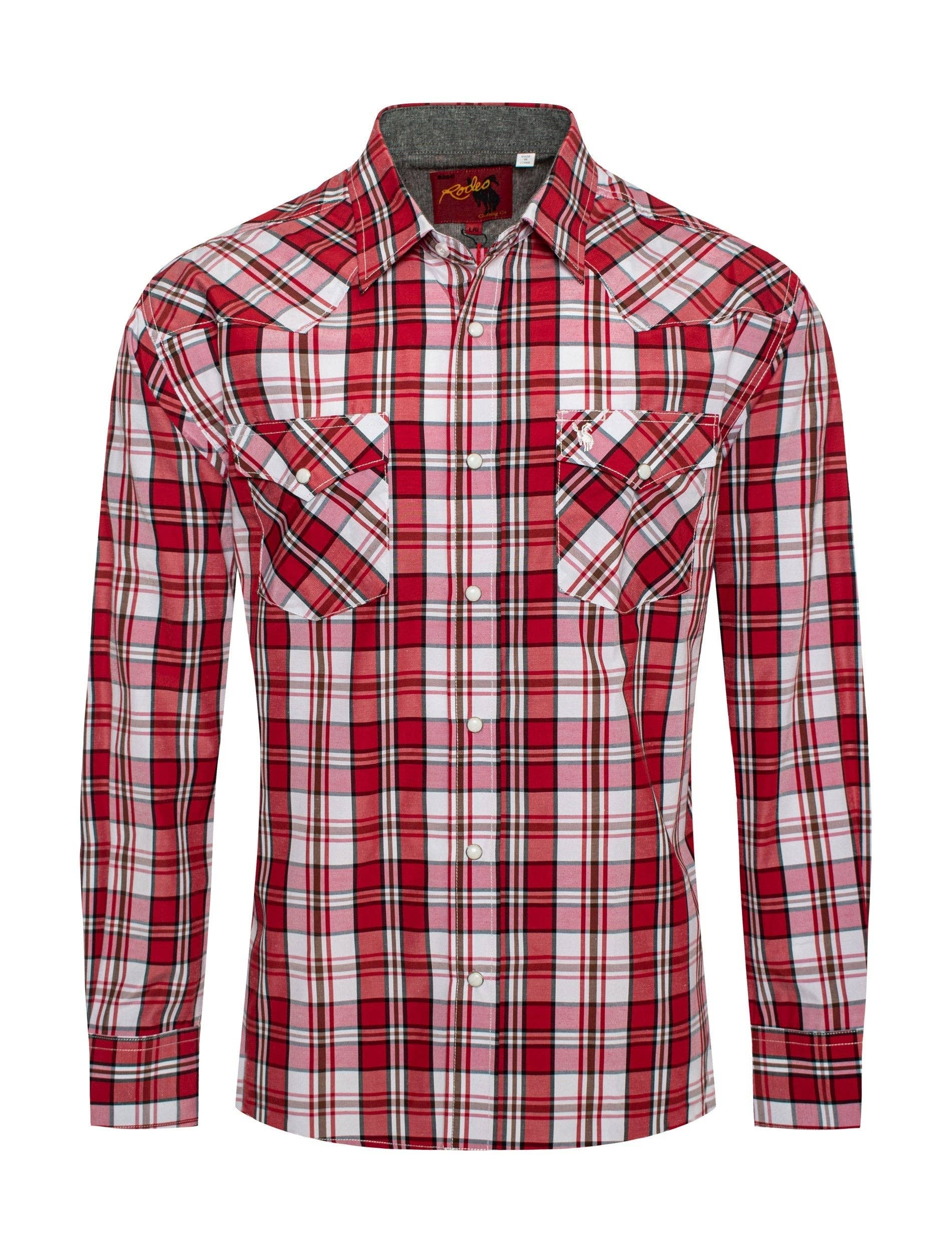 Red Rock Plaid Western Shirt