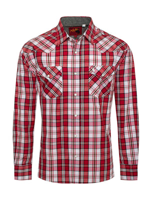 Red Rock Plaid Western Shirt