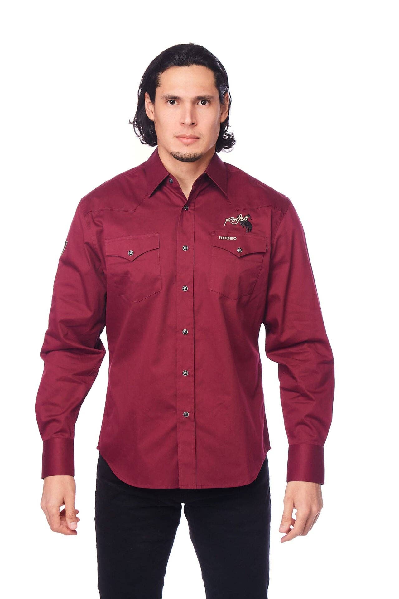 Western Rodeo Burgundy Team Shirt