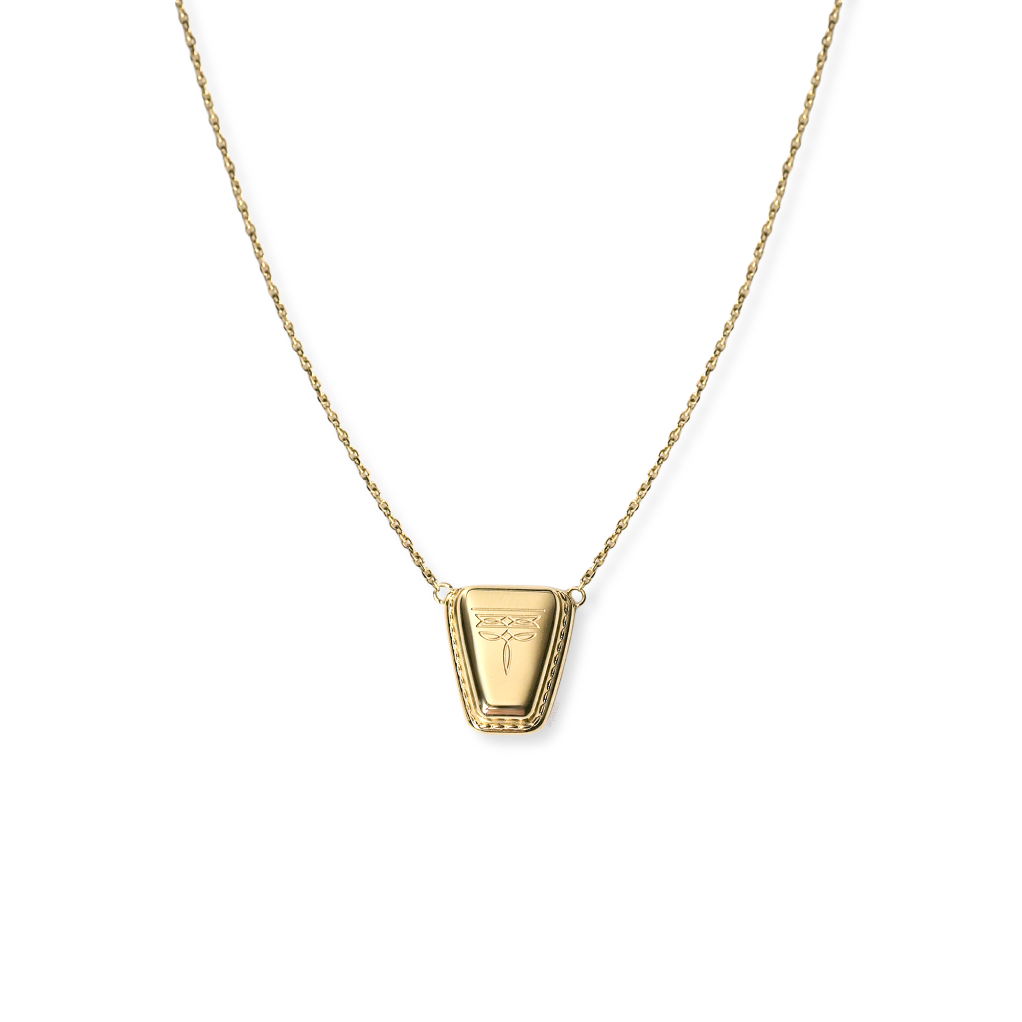 Dallas Square Toe Necklace - Gold