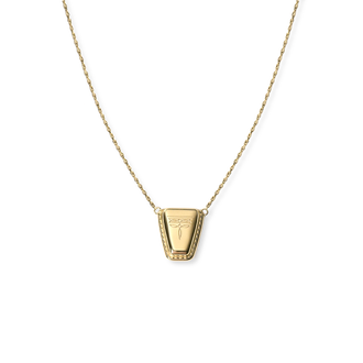 Dallas Square Toe Necklace - Gold