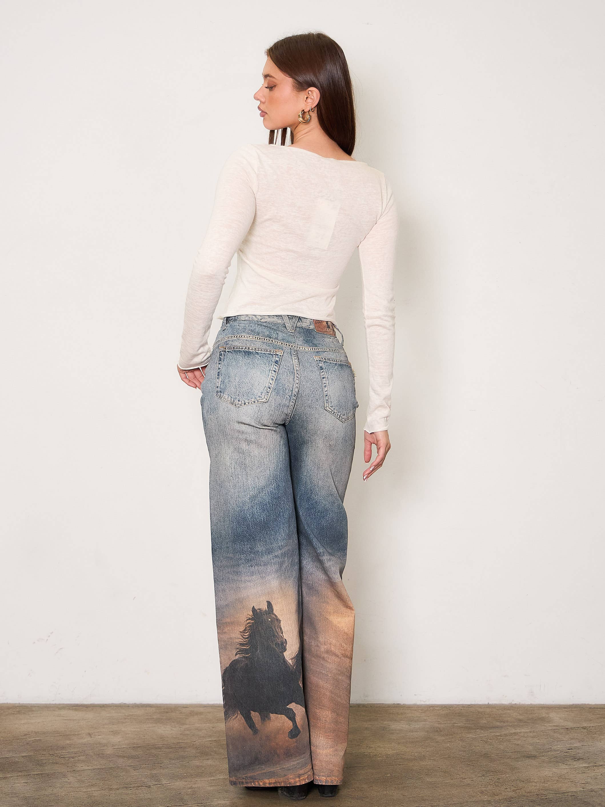 Born to Roam Wide Leg Jeans