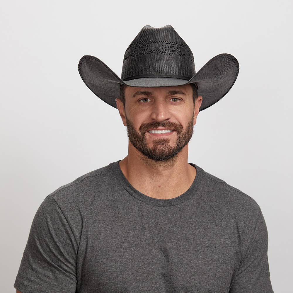 Bozeman Straw Western Cowboy Hat - Cream