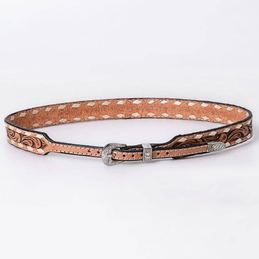 Tooled Leather Hatband