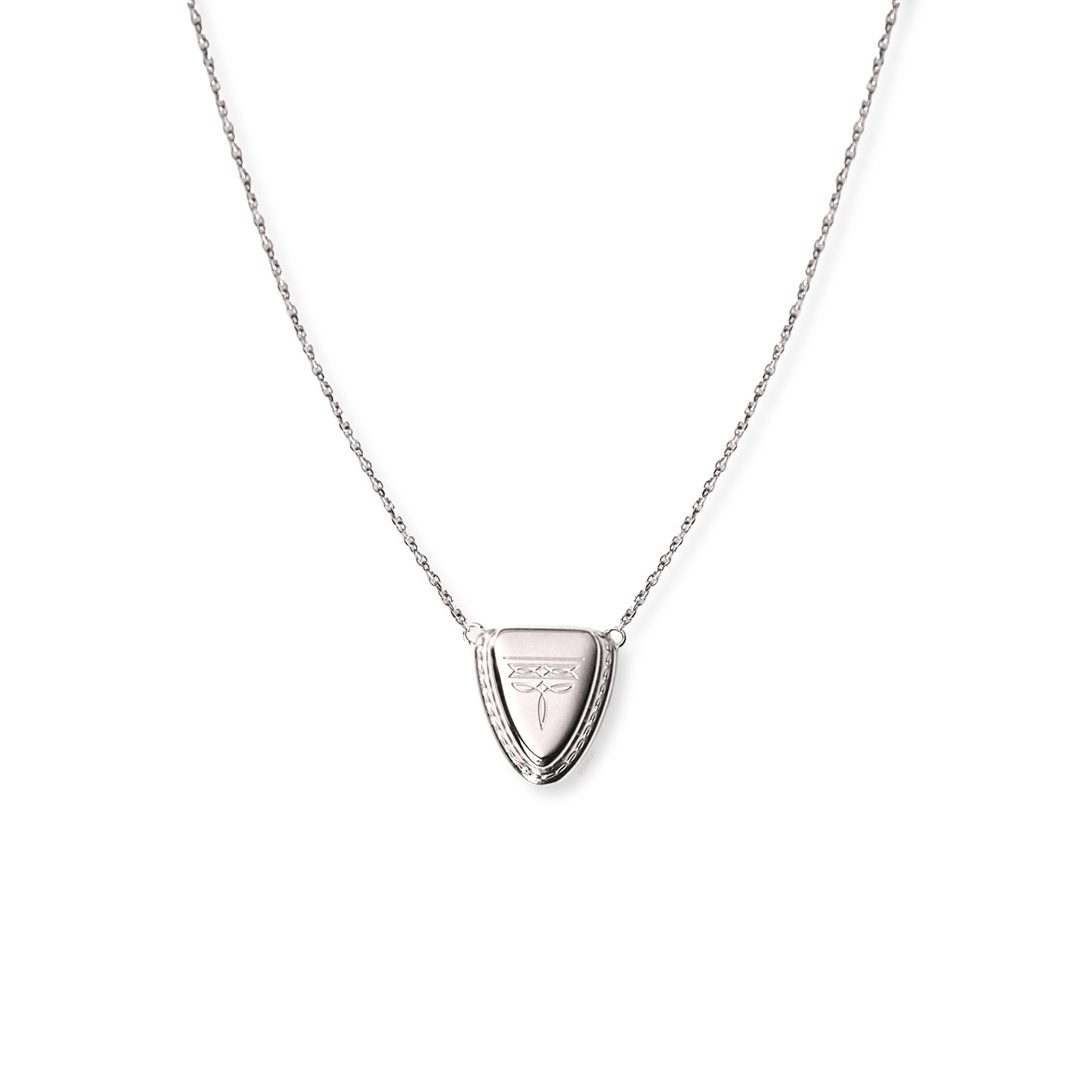 Austin Round Toe Necklace - Silver