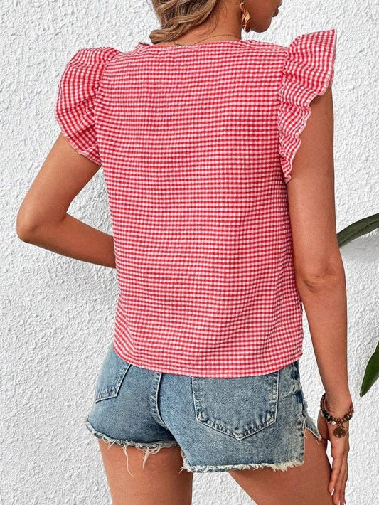 The Sweetgrass Gingham Blouse