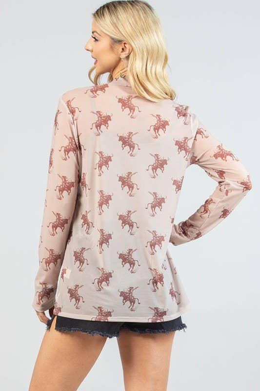 Bucking Bull Mesh Top