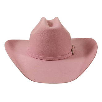 100% Wool Felt Cattleman Cowboy Hat - Cotton Candy