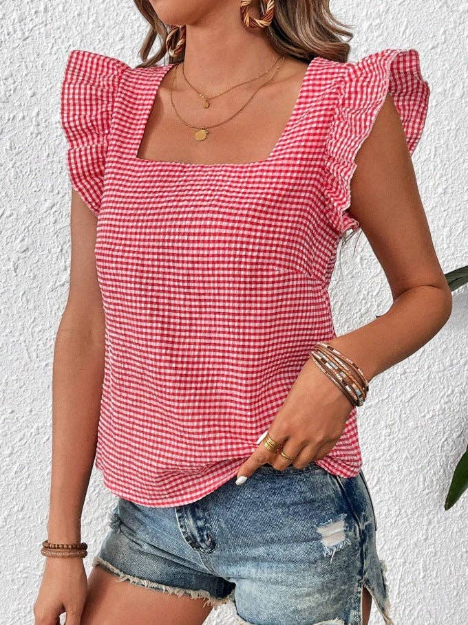 The Sweetgrass Gingham Blouse