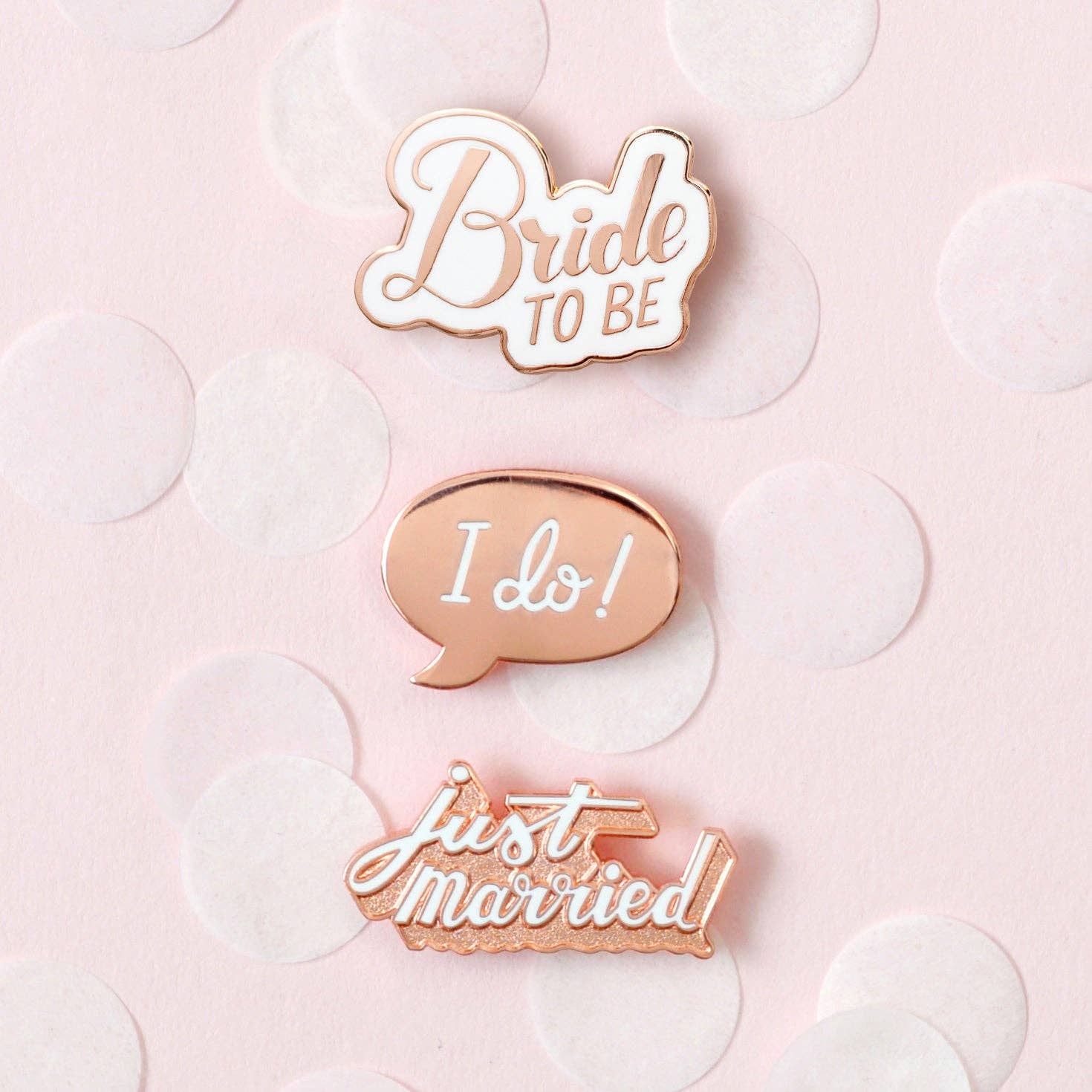 Wedding Enamel Pin Set