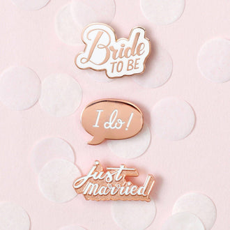 Wedding Enamel Pin Set