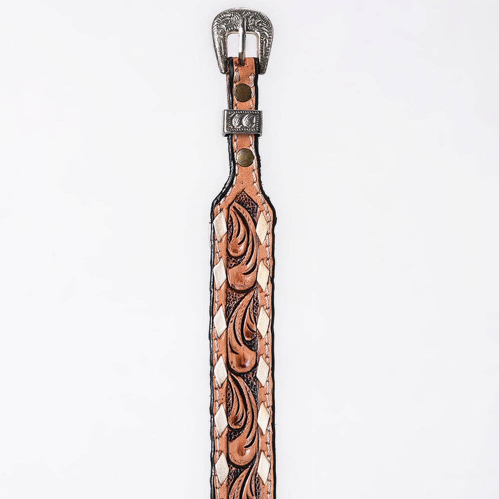 Tooled Leather Hatband