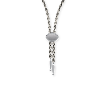 Annley Bolo Tie Necklace - Silver