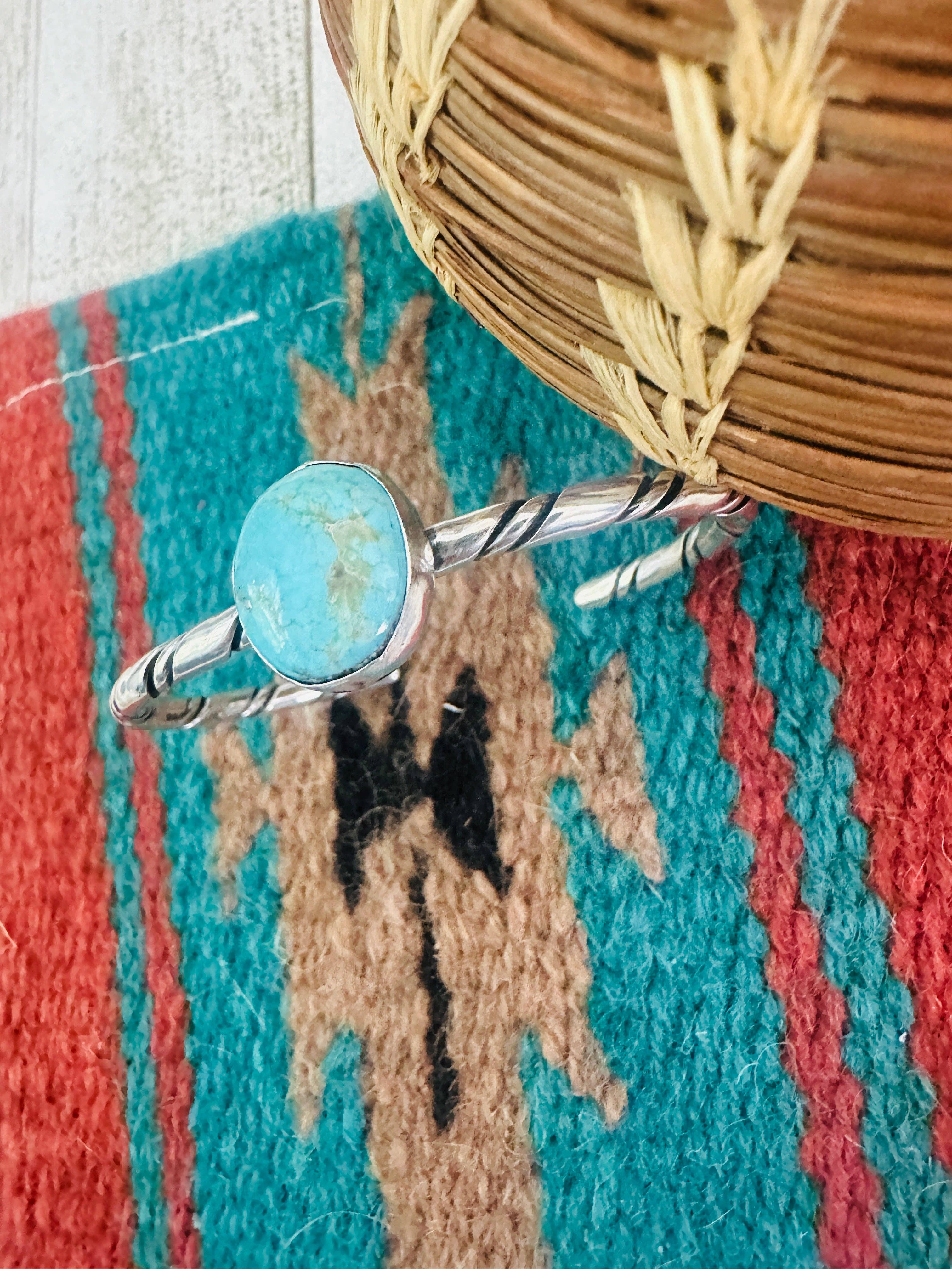 Navajo Turquoise & Sterling Silver Bangle