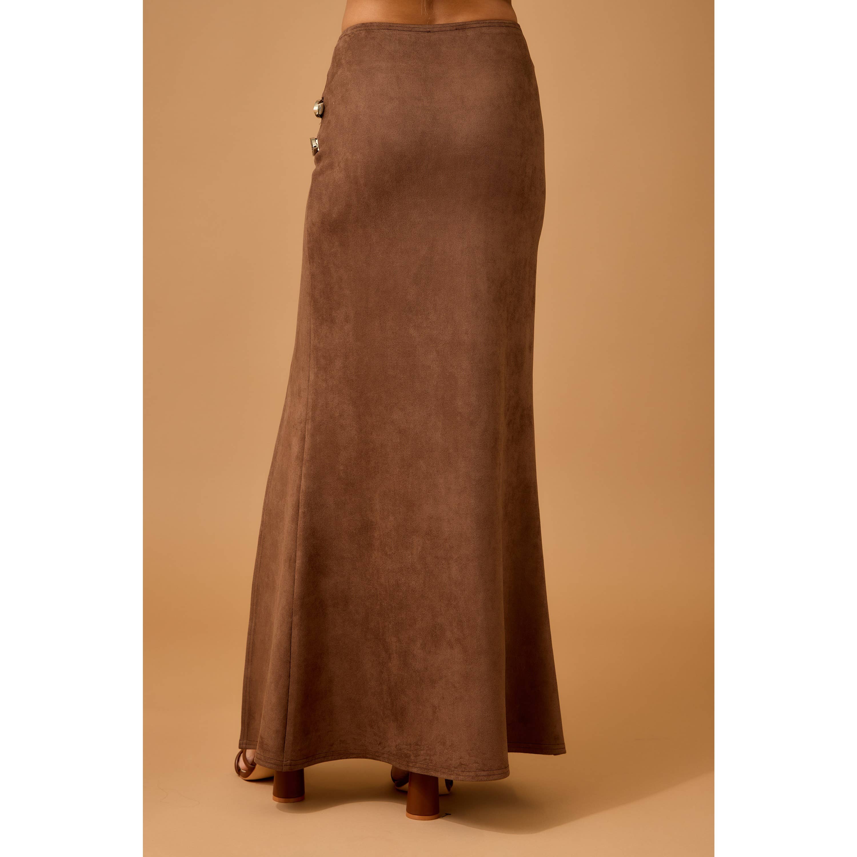 Buckle Maxi Skirt