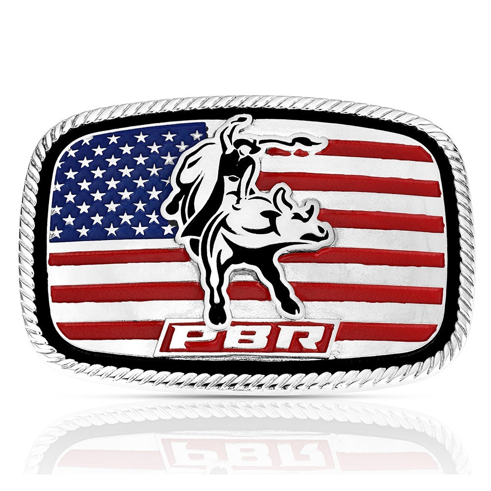 America Loves Bull Riding PBR Buckle