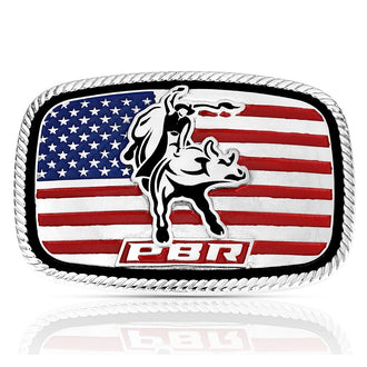 America Loves Bull Riding PBR Buckle