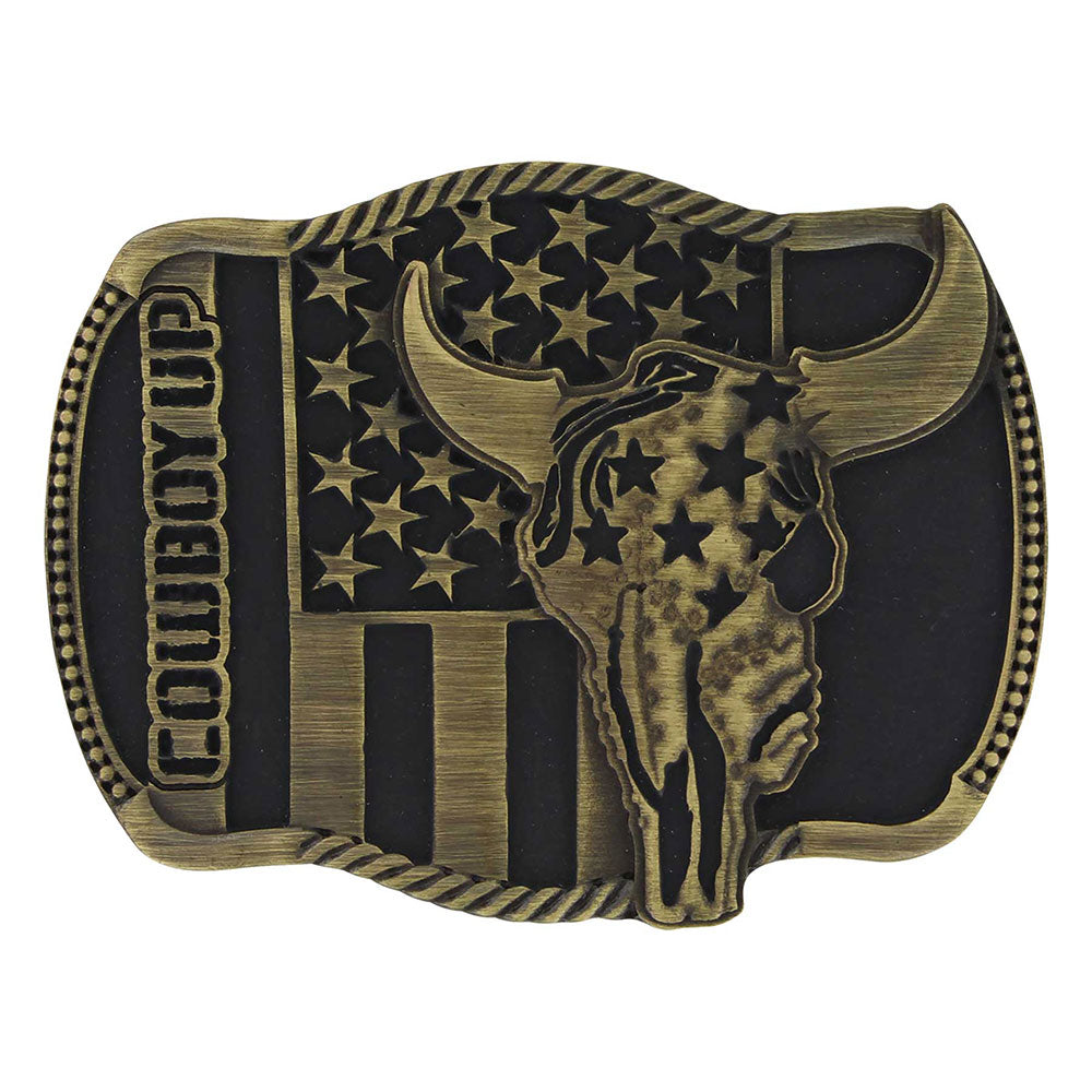 Cowboy Up Strength in Heritage Buckle