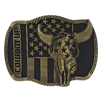 Cowboy Up Strength in Heritage Buckle