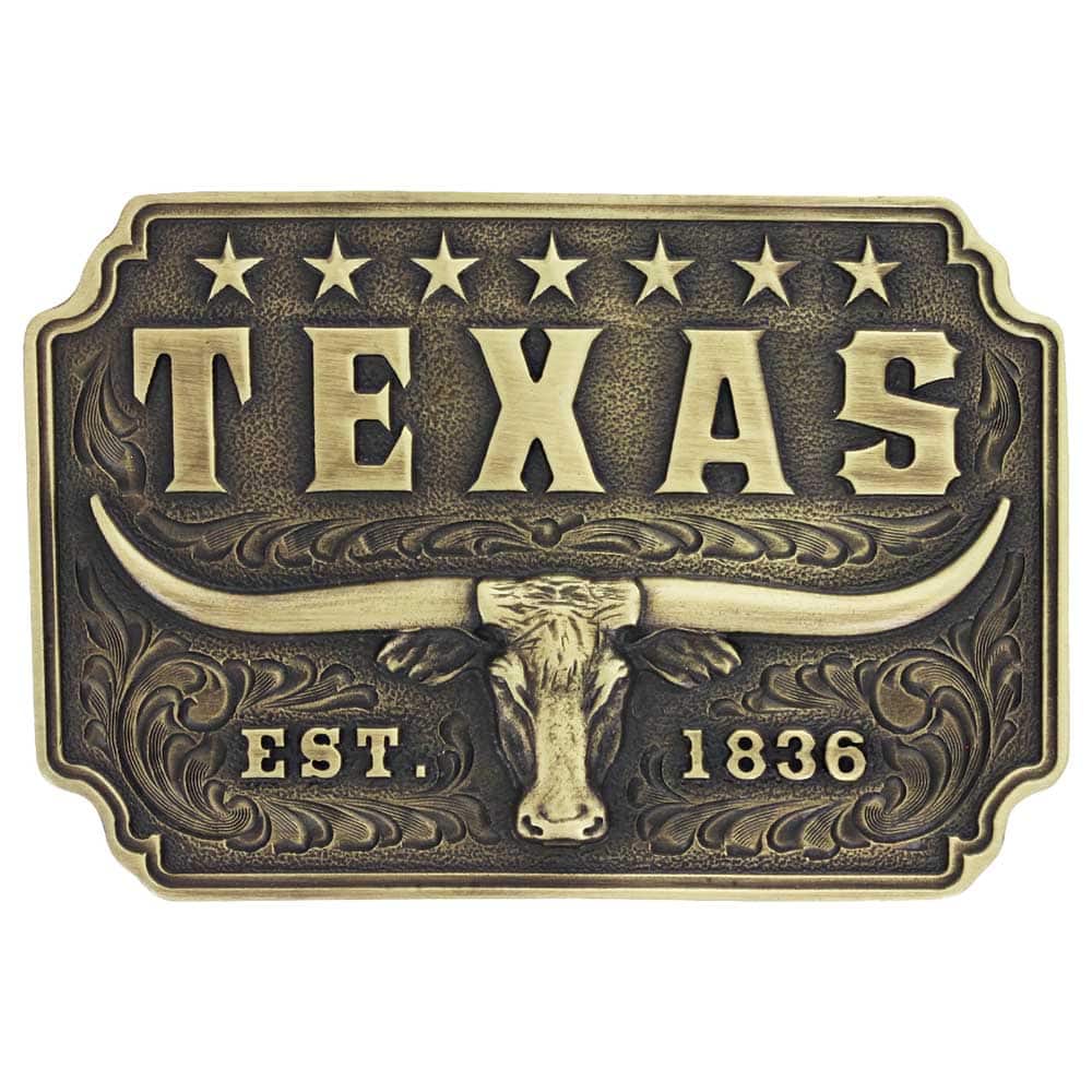 Texas Longhorn Attitude Buckle