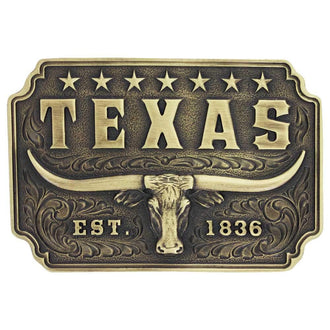 Texas Longhorn Attitude Buckle