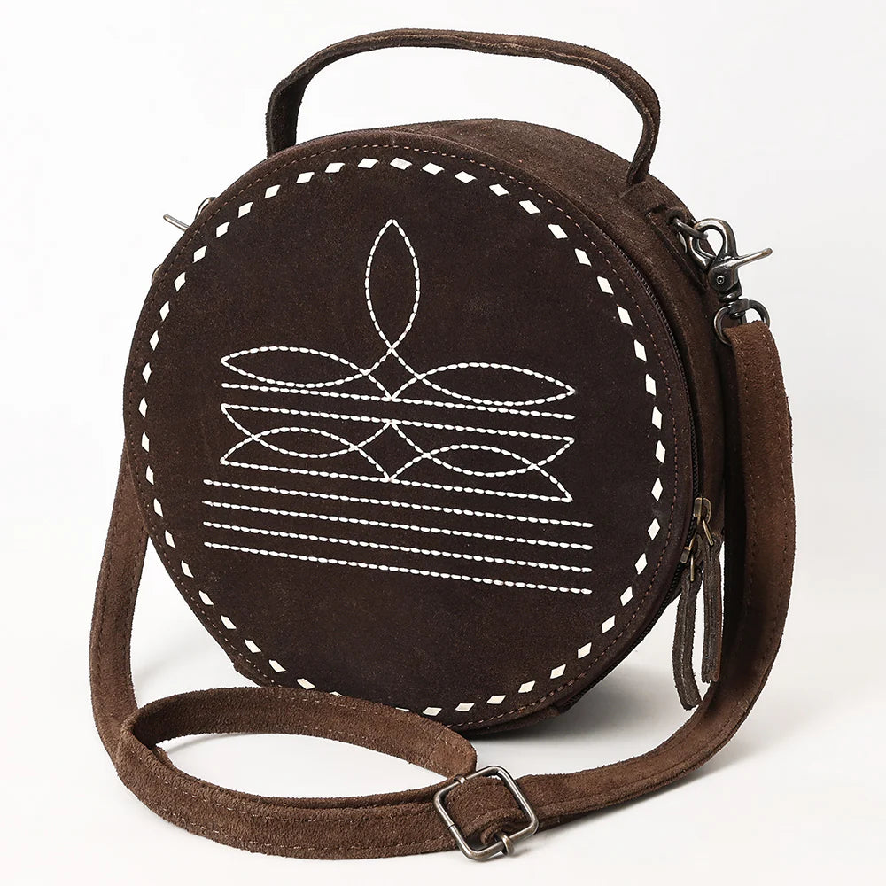 Boot Stitch Canteen Bag - Dark Brown