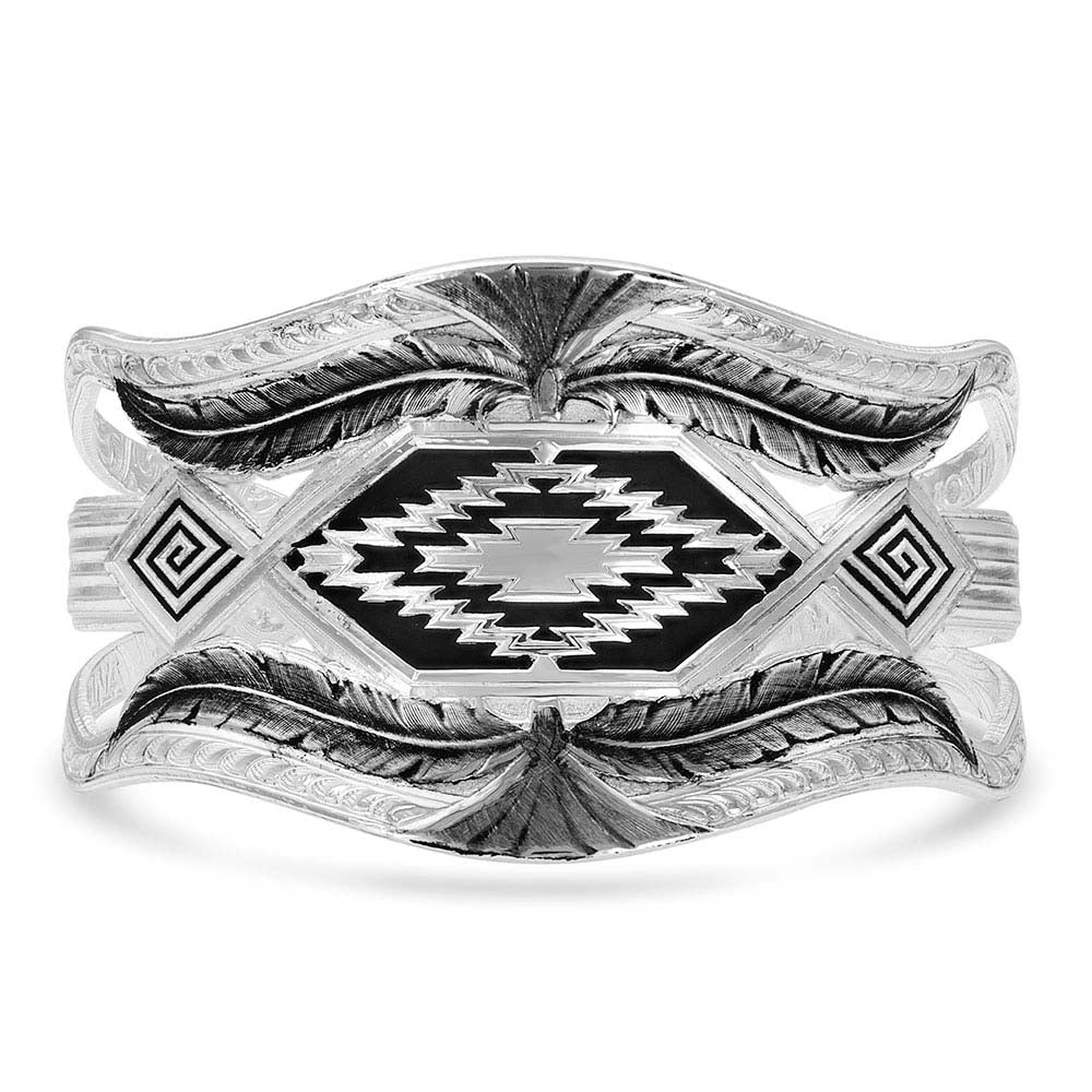Courage & Strength Feather Cut Out Cuff