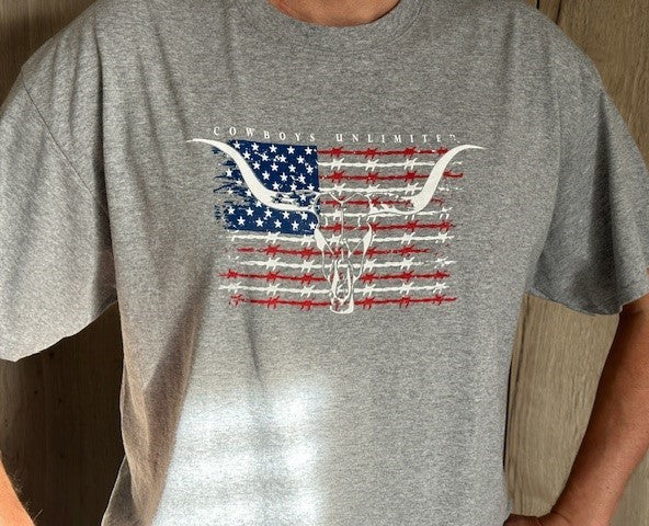 Barbwire Flag Tee