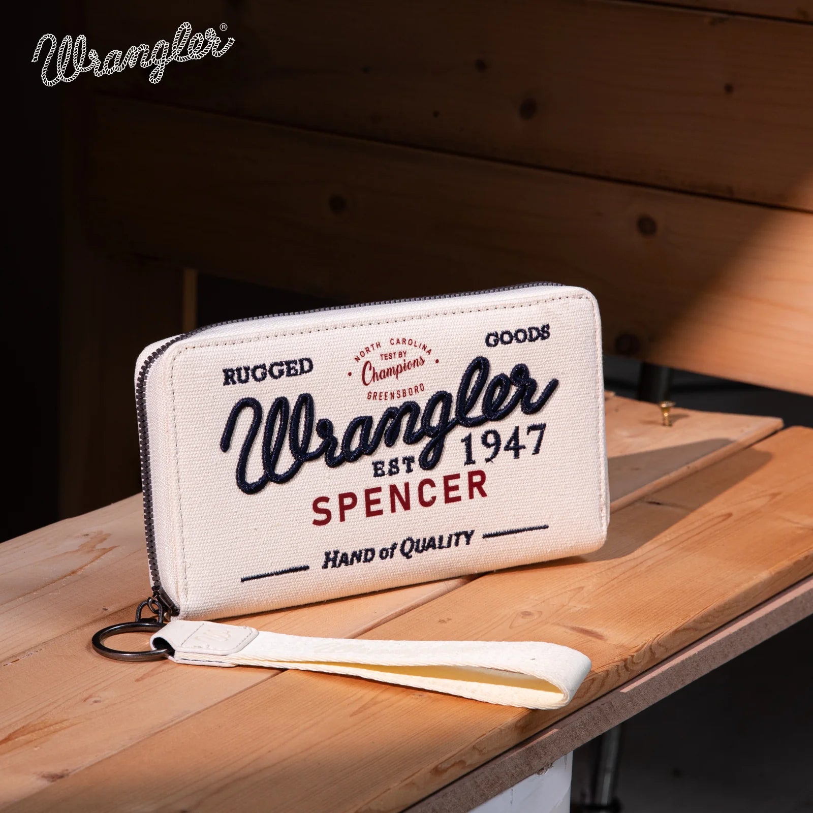 Vintage Wrangler Wallet - Beige