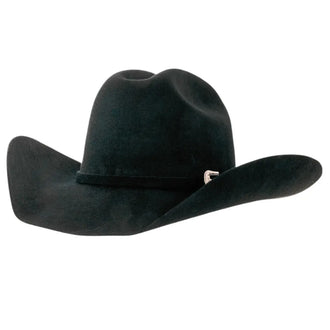 100% Wool Felt Cattleman Cowboy Hat - Black