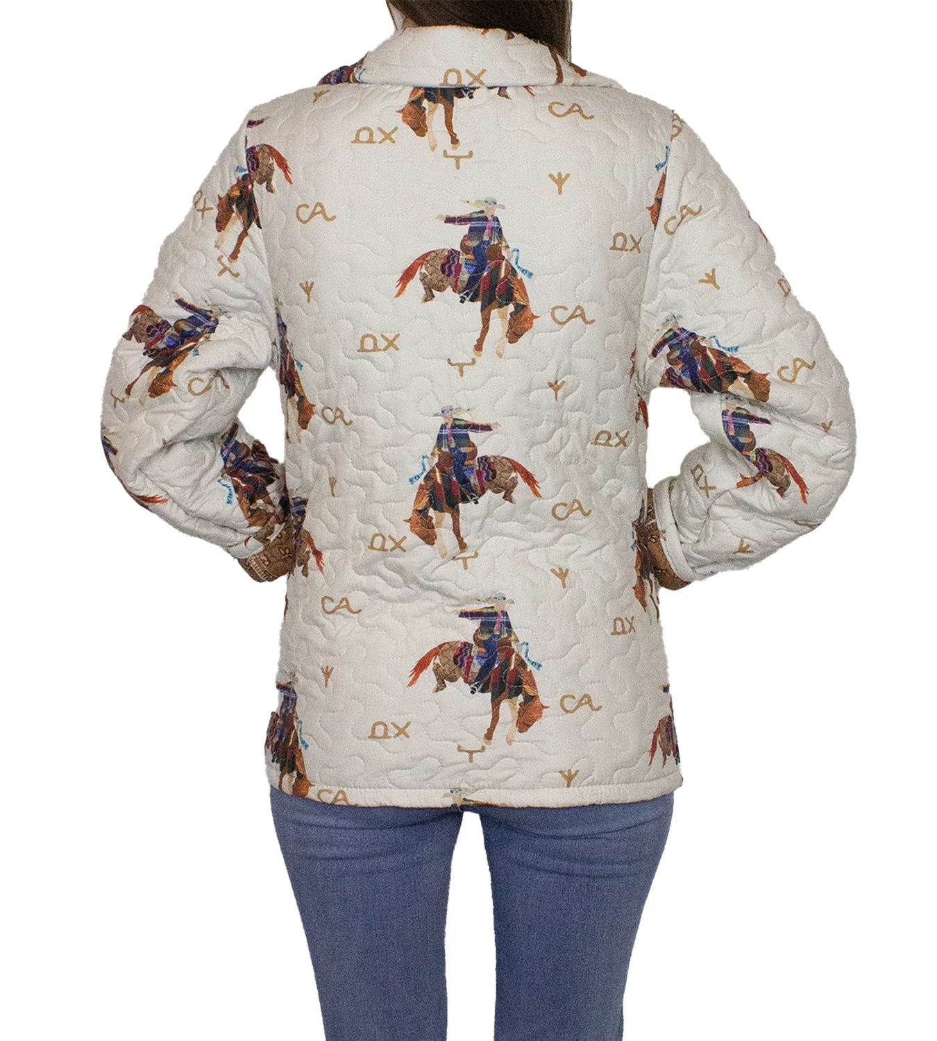 Casey Cowgirl Patchwork Linen Quilted Jacket