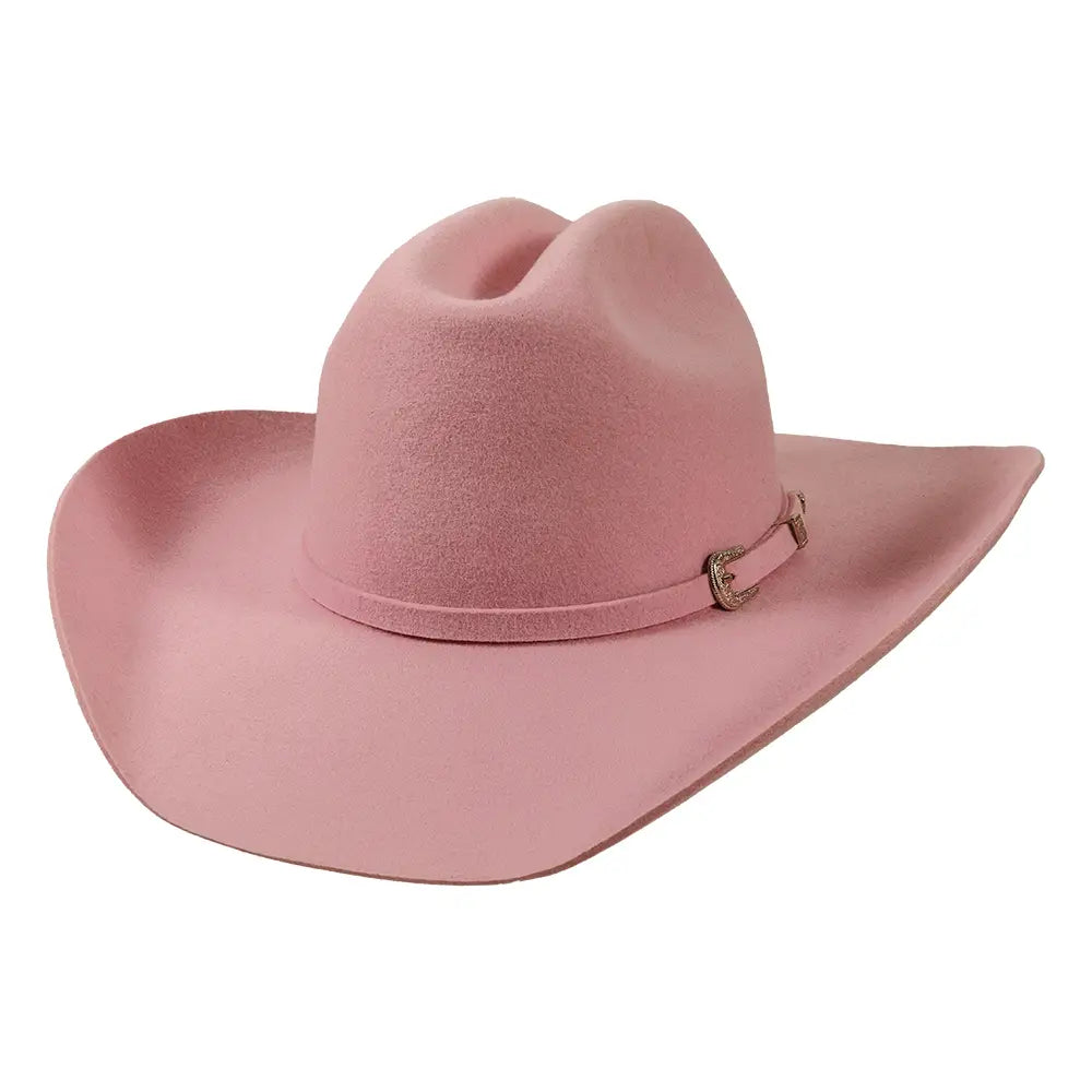 100% Wool Felt Cattleman Cowboy Hat - Cotton Candy