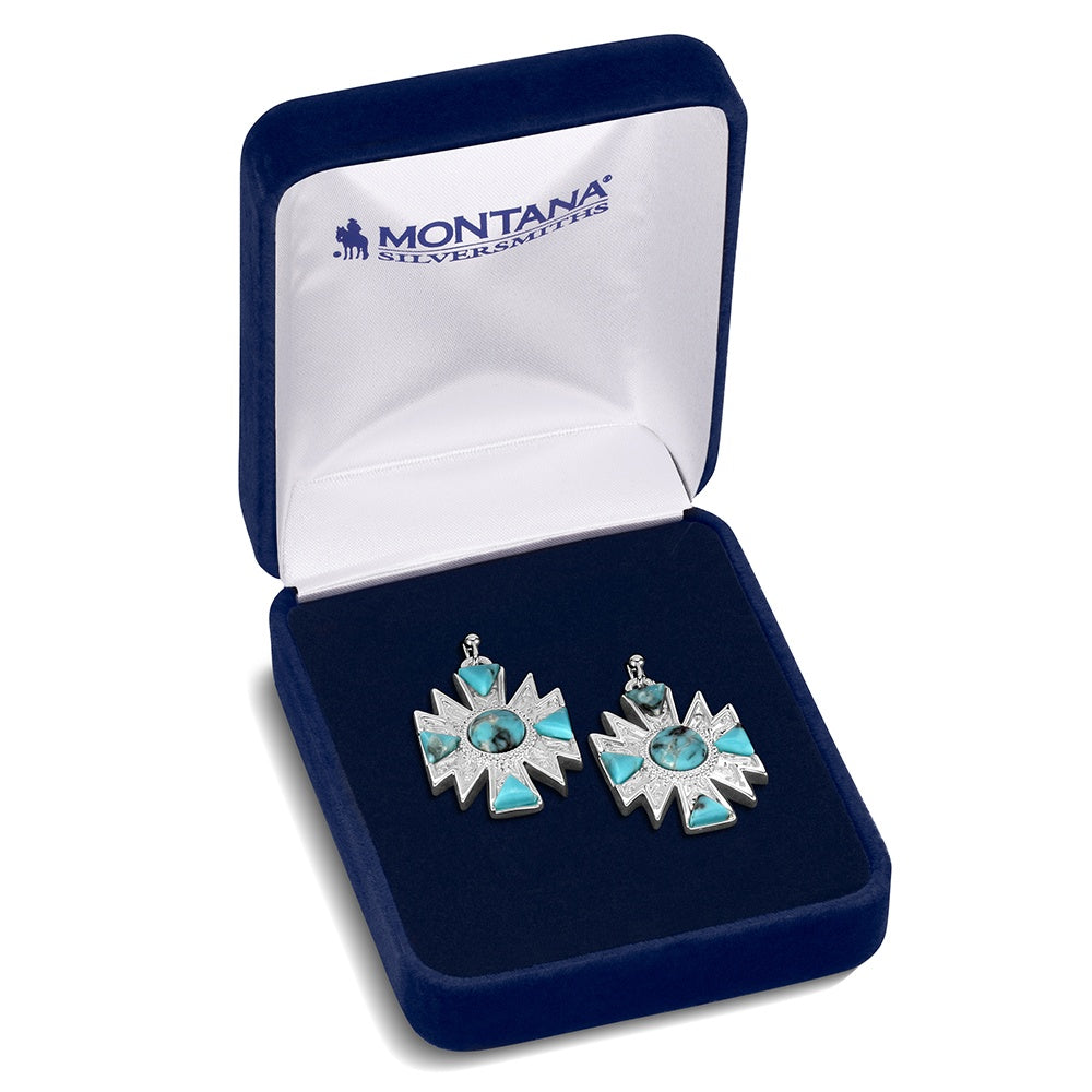 Southwestern Sun Turquoise Earrings