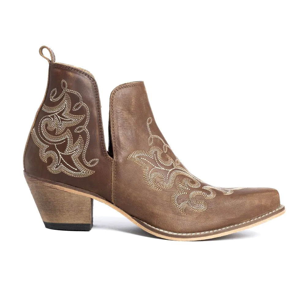 Ponderosa Leather Ankle Boot - Chocolate