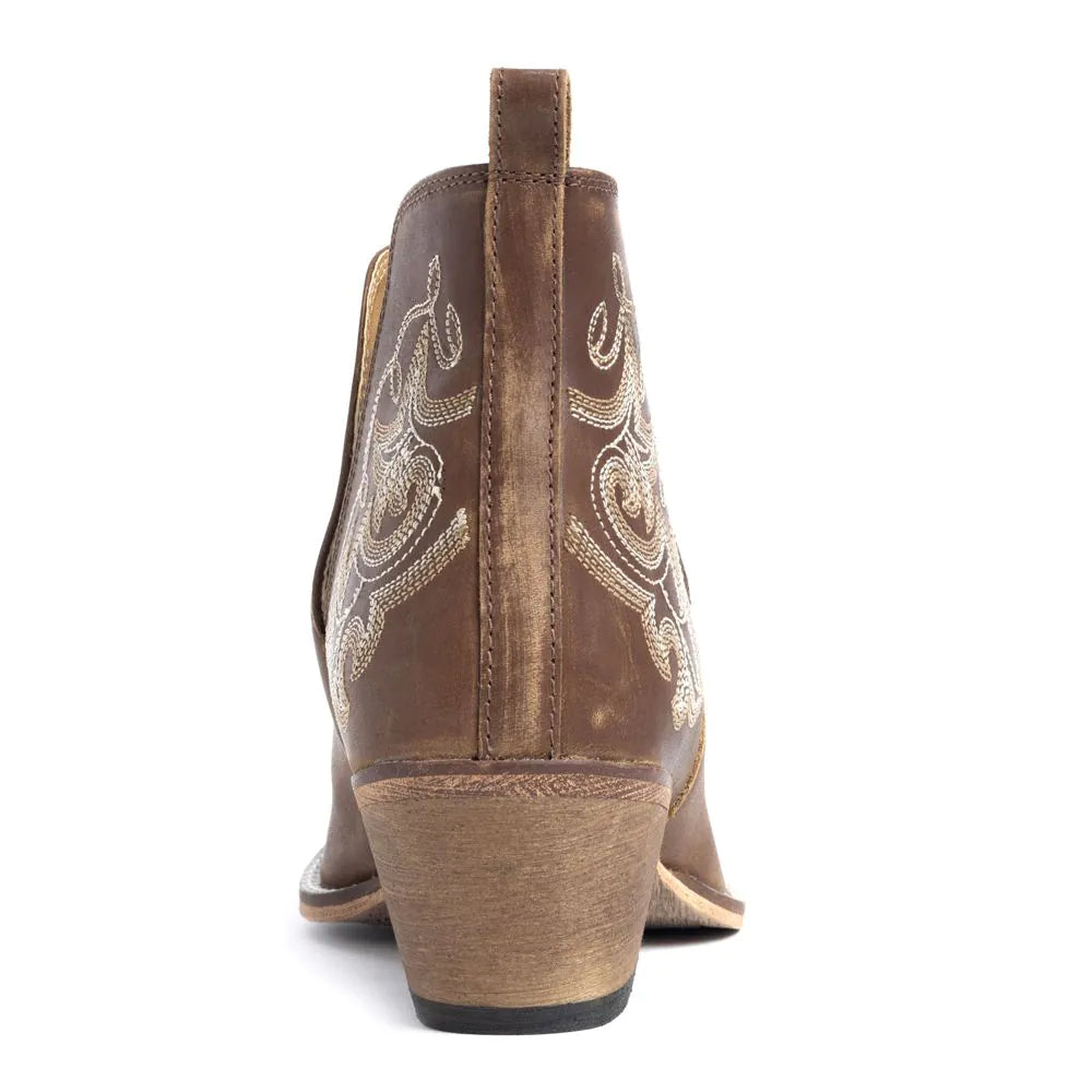 Ponderosa Leather Ankle Boot - Chocolate